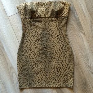 Zara mini, strapless dress