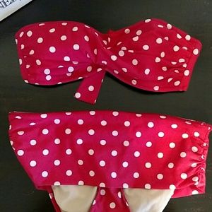 Delia's red polka dot bikini