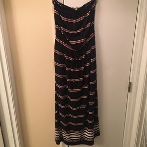 J. Crew Strapless Maxi Dress