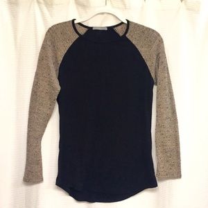 Black and beige shirt. Medium.