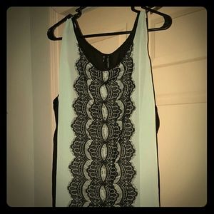 Sheer Hi-Lo Chiffon Tank