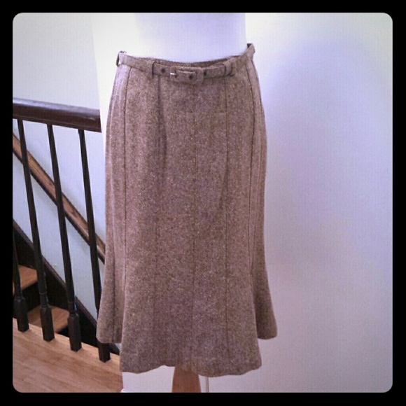 Ann Taylor Loft tweed flare skirt.