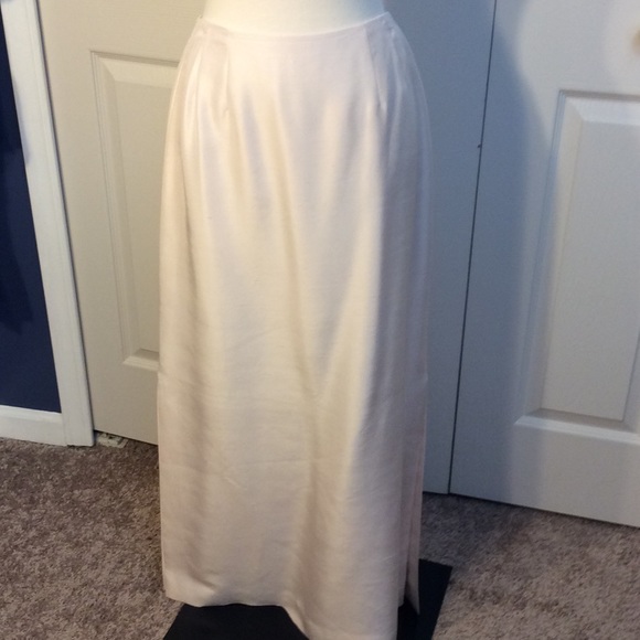 Slinky pink silk skirt