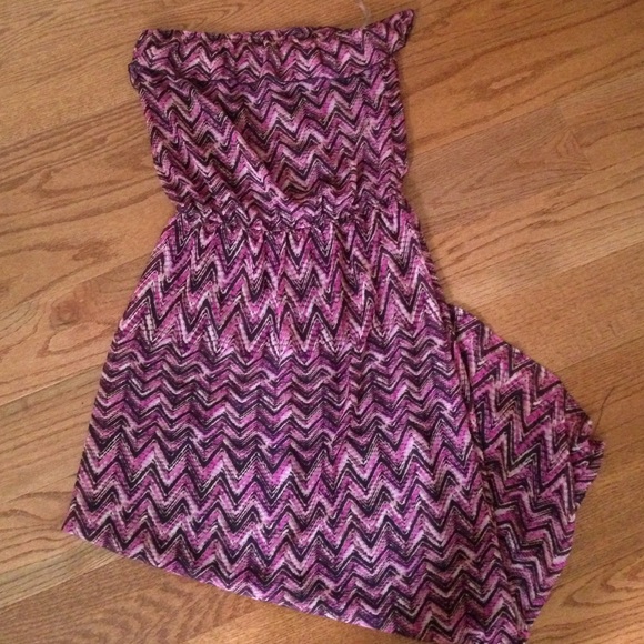 Strapless maxi