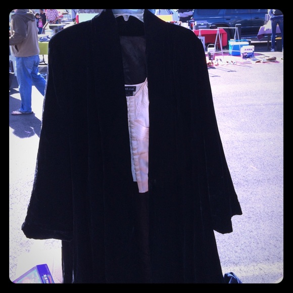 Vintage Velvet Swing Coat