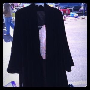 Vintage Velvet Swing Coat