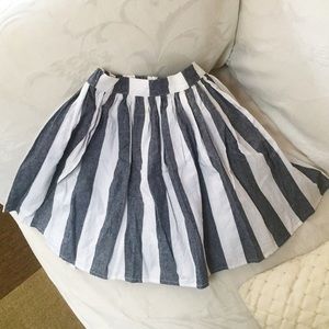 American apparel circle stretchy skirt striped