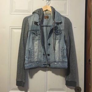 American Eagle Denim Hooded Jacket