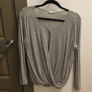 Lush size M long sleeve criss cross top