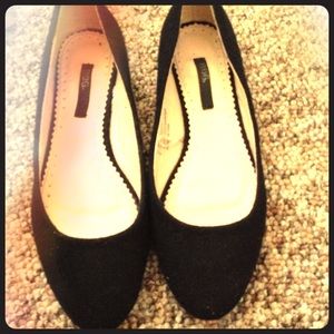 Urban Outfitters Black Textile Flats