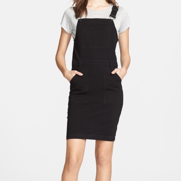 EUC FRAME Denim Le Apron Stretch-Denim Mini Dress