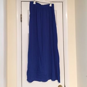 Blue maxi skirt