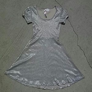 Silver 90's skater dress