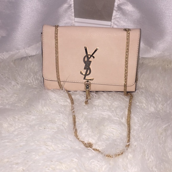 Peach color ysl cross body