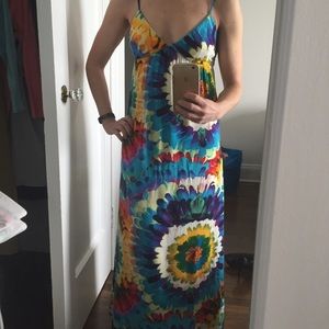 Flower burst maxi dress, size M