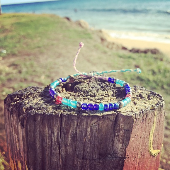 Ocean Glass 🐚 Beads Bracelet
