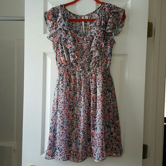 Flower print dress