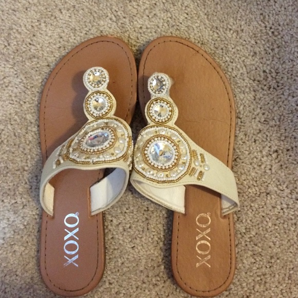 White sandals