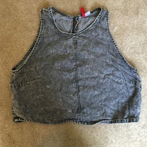 ACID WASH CROP TOP