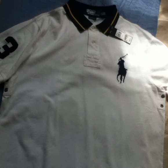 XXL white Polo shirt . Mens