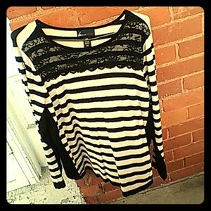 Beautiful Stripped Lane Bryant sweater!