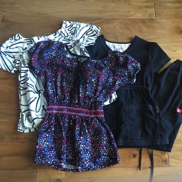 3 Koi Tops and Dickies Scrubs Bundle