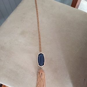 Blue rayne in rose gold.