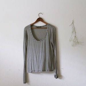 Brandy Melville Striped Long Sleeved Top