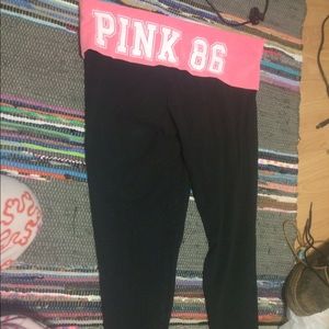 Pink yoga pants