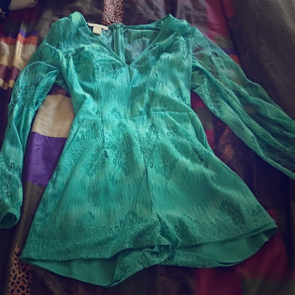 Super cute turquoise romper!!