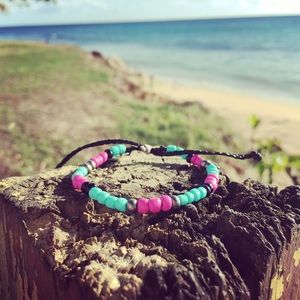 Summer Love 💗 Glass Beads Bracelet