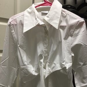 Classic white button up top! Never worn, brand new
