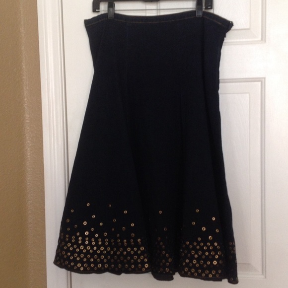 Diane Gilman denim skirt size 12