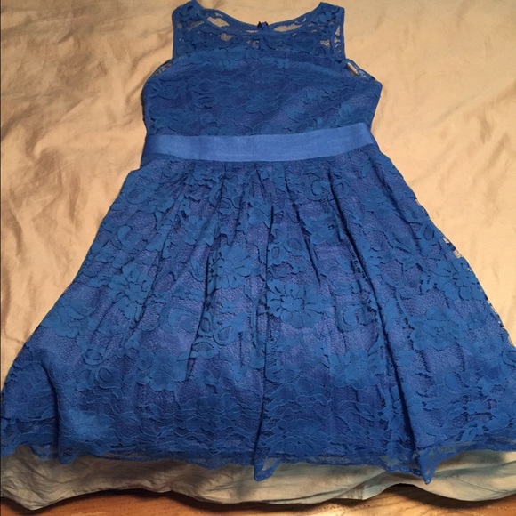 "When the night comes" dress in blue