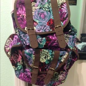 floral backpack