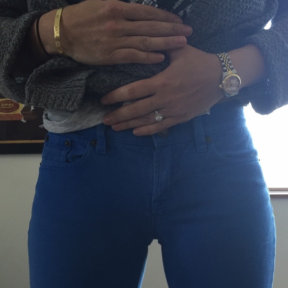 J. Crew Blue Toothpick Pants W27 - Picture 4 of 4