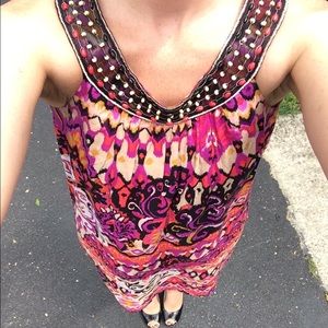 Madison Leigh Multi-colored Shift Dress