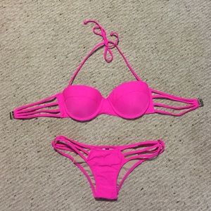 Brand New Without Tags Bright Pink Swimsuit