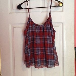 Plaid tank top