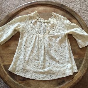 staring at Stars white lace top