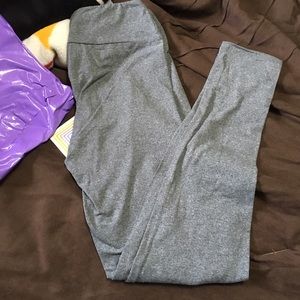 LuLaRoe Leggings OS Heathered Gray NWT