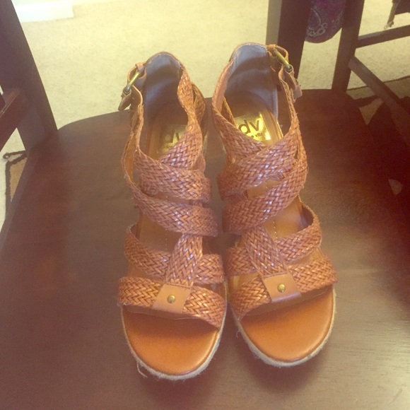 Dolce Vita tan wedges