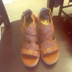 Dolce Vita tan wedges