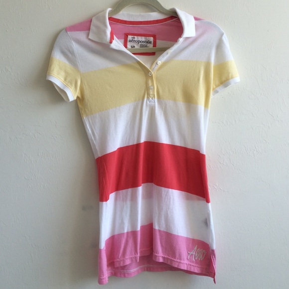 Aeropostale striped polo - Picture 1 of 3