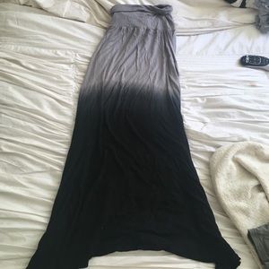 Ombré maxi skirt