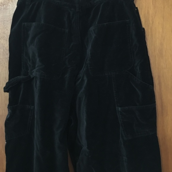 Black velveteen carpenter pants - Picture 2 of 3
