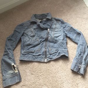 Edgy denim jacket