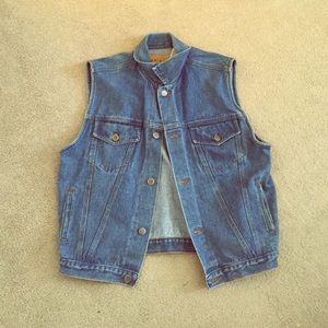 Vintage denim vest size XL