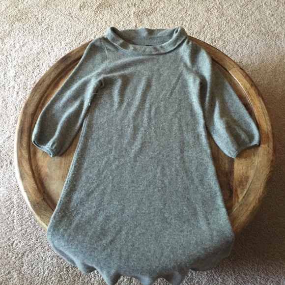 JCrew gray cashmere dress