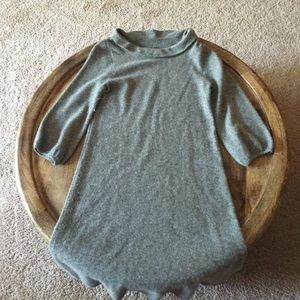 JCrew gray cashmere dress